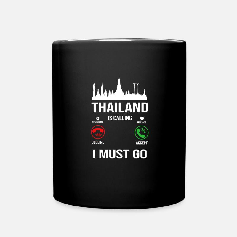 Thailand Thai Sprache - Tasse einfarbig - Schwarz