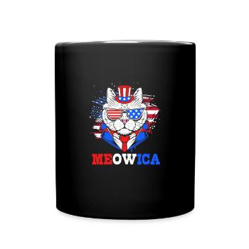 Fourth of July National Colors National Day United States - Full Colour Mug - black - Front