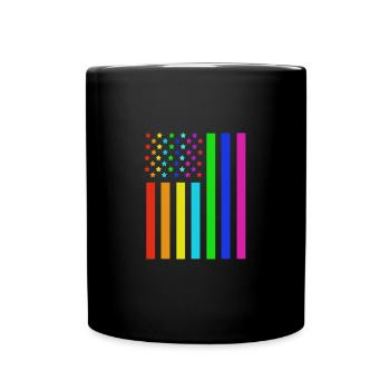 Fourth of July National Colors National Day United States - Full Colour Mug - black - Front