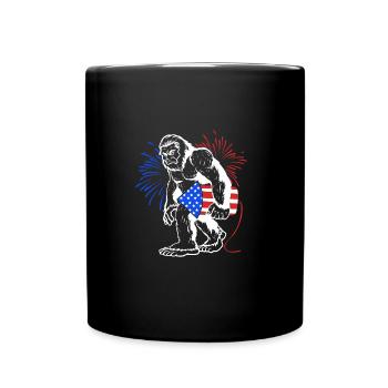 Fourth of July National Colors National Day United States - Full Colour Mug - black - Front