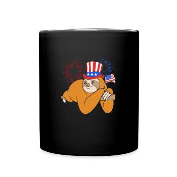 Sloth - Full Colour Mug - black - Front
