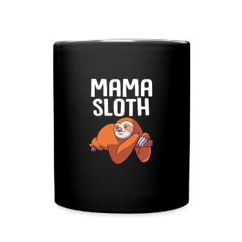 Paresseuse Maman Mère Fête des Mères - Mug uni - noir - Devant