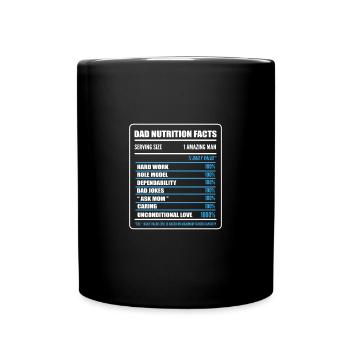 Papa Joke Fête des Pères Dictons drôles - Mug uni - noir - Devant