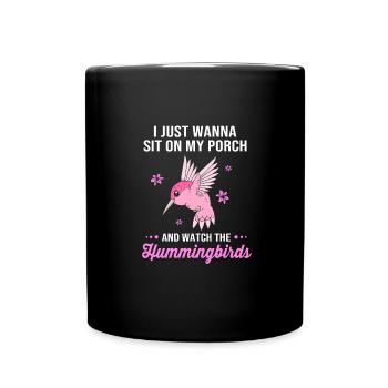 Colibri - Mug uni - noir - Devant