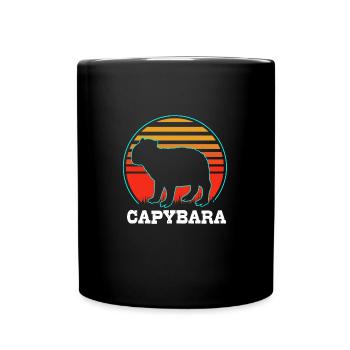 Capybara - Mug uni - noir - Devant