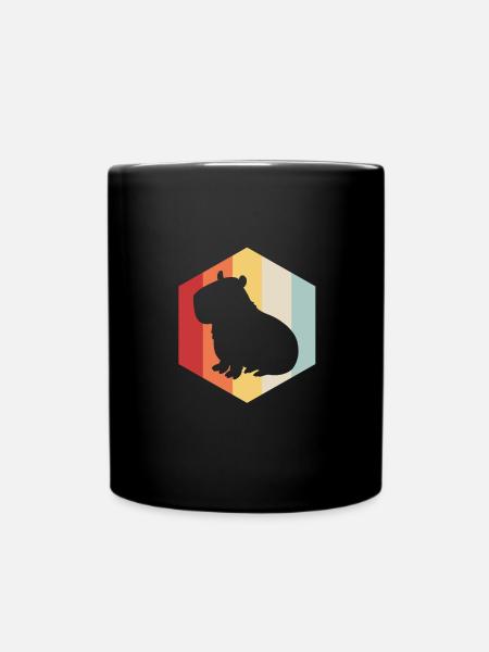 Capybara - Tasse einfarbig - Schwarz