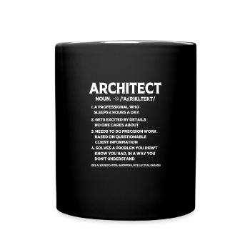 Architect Architecture - Full Colour Mug - black - Front