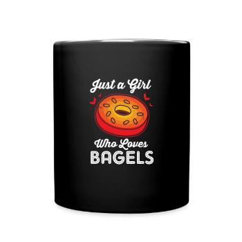 Bagel - Tasse einfarbig - Schwarz - Vorne