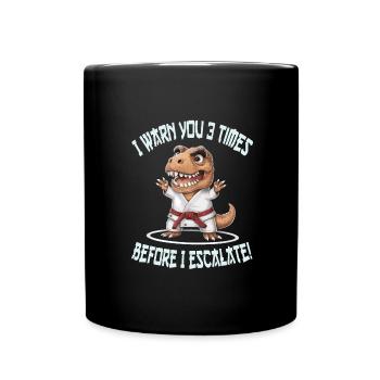 Kampfsport - Tasse einfarbig - Schwarz - Vorne