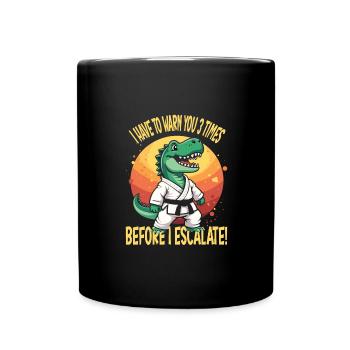 Kampfsport - Tasse einfarbig - Schwarz - Vorne