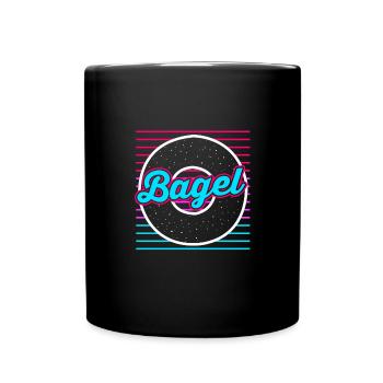 Bagel Bagels - Tasse einfarbig - Schwarz - Vorne