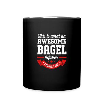 Bagel - Full Colour Mug - black - Front