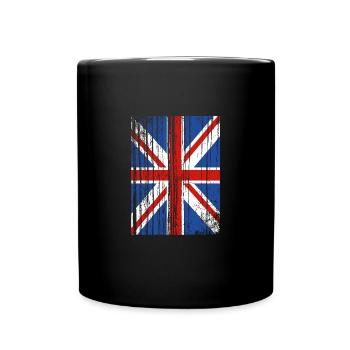 Angleterre Anglais - Mug uni - noir - Devant