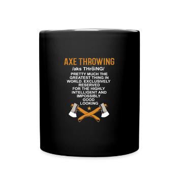 Axe Throw - Full Colour Mug - black - Front