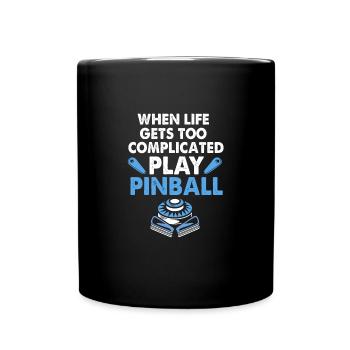 Flipper Pinball - Full Colour Mug - black - Front