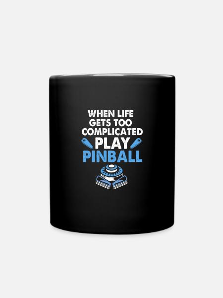 Flipper Pinball - Tasse einfarbig - Schwarz