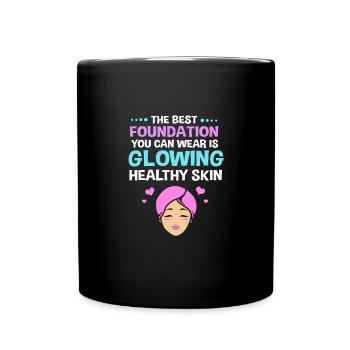 Beautician Make-up - Full Colour Mug - black - Front