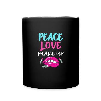 Kosmetikerin Make-up - Tasse einfarbig - Schwarz - Vorne