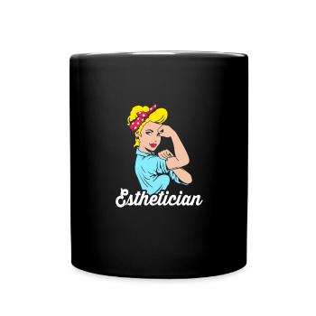 Esthéticien - Mug uni - noir - Devant