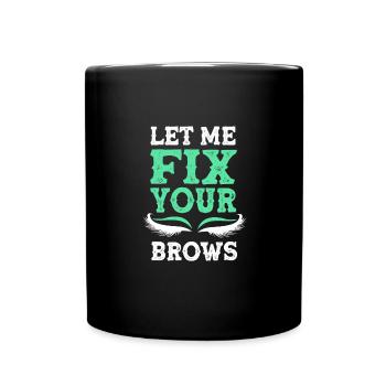 Kosmetikerin - Tasse einfarbig - Schwarz - Vorne