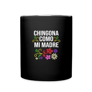 Latina Mutter Latino - Tasse einfarbig - Schwarz - Vorne