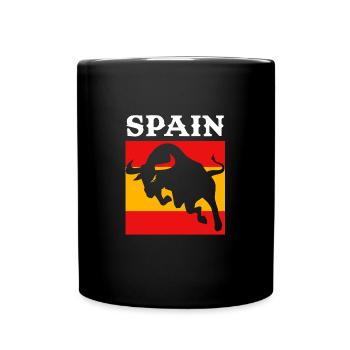 Spanish Taurus - Full Colour Mug - black - Front