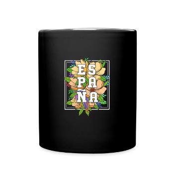 Spanien Spanisch - Tasse einfarbig - Schwarz - Vorne