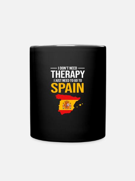 Spanien - Tasse einfarbig - Schwarz