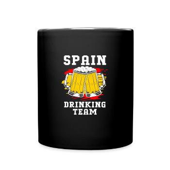 Spanien - Tasse einfarbig - Schwarz - Vorne