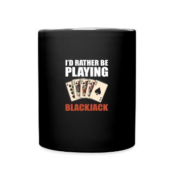Blackjack Black Jack - Tasse einfarbig - Schwarz - Vorne