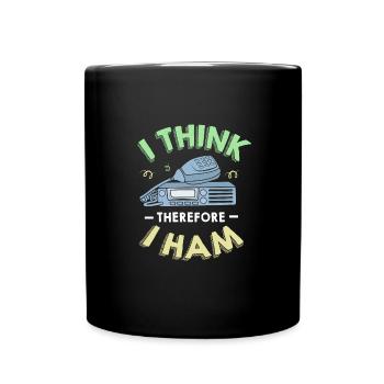 Amateurfunk Radio Antenne - Tasse einfarbig - Schwarz - Vorne