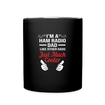 Radio amateur Papa Papa Fête des Pères - Mug uni - noir - Devant