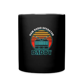 Amateurfunk Radio Antenne - Tasse einfarbig - Schwarz - Vorne