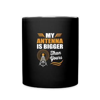 Amateurfunk Radio Antenne - Tasse einfarbig - Schwarz - Vorne