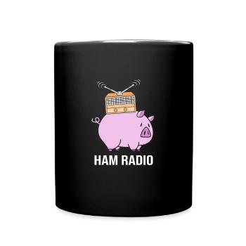 Amateur Radio Radio - Full Colour Mug - black - Front