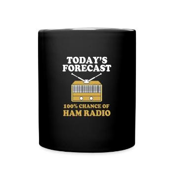 Amateur Radio Radio - Full Colour Mug - black - Front