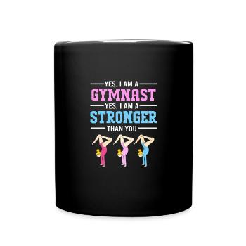 Gymnasts Athletics Gymnastics - Full Colour Mug - black - Front