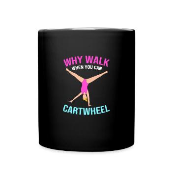 Gymnastics - Full Colour Mug - black - Front