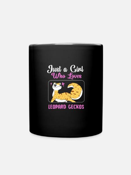 Leopard Gecko - Tasse einfarbig - Schwarz