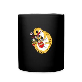 Leopard Gecko - Tasse einfarbig - Schwarz - Vorne