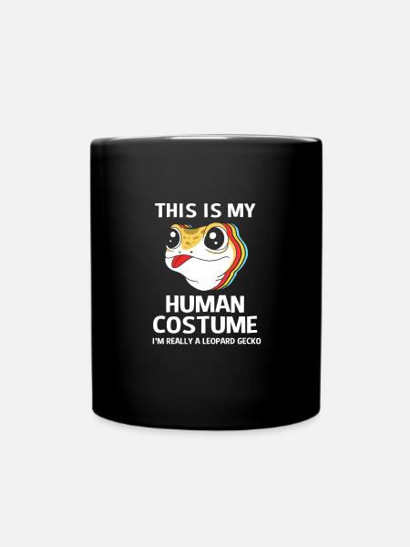 Leopard Gecko - Tasse einfarbig - Schwarz