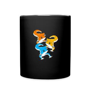 Leopard Gecko - Tasse einfarbig - Schwarz - Vorne