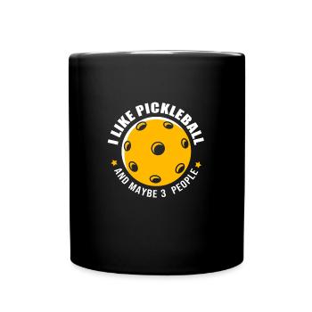 Pickleball Pickleball Pickleball - Full Colour Mug - black - Front