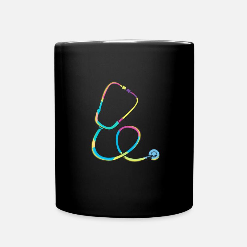 Krankenschwester Rente - Tasse einfarbig - Schwarz
