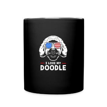 Goldendoodle - Full Colour Mug - black - Front