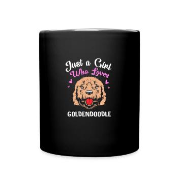 Goldendoodle - Full Colour Mug - black - Front