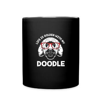 Goldendoodle - Full Colour Mug - black - Front