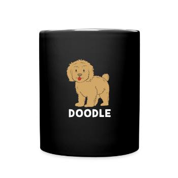 Goldendoodle - Full Colour Mug - black - Front