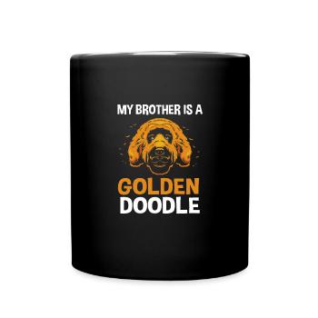 Goldendoodle - Full Colour Mug - black - Front