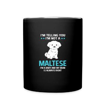 Maltese - Full Colour Mug - black - Front
